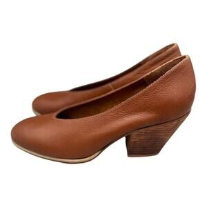Rachel Comey Talk Heel Brown Closed Toe Soft Suede Leather Slip On Pump Heels 6